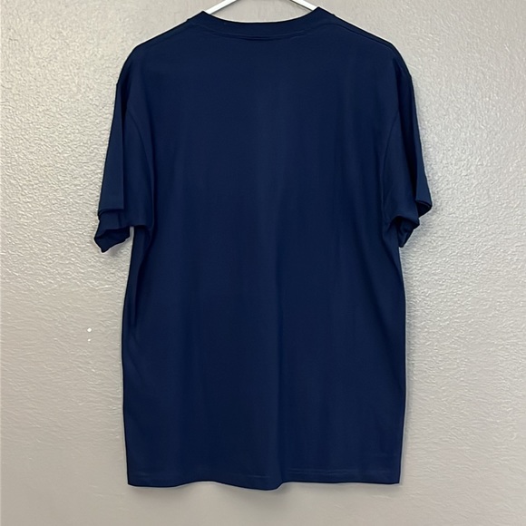 Fruit of the Loom Heavy Cotton Embroidered Bahamas Blue Tee Shirt Large Blue - Picture 7 of 7